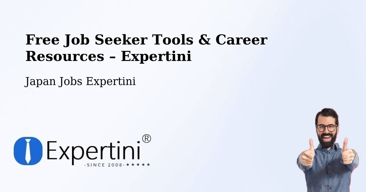 Free Job Seeker Tools & Career Resources – Fukushima - Fukushima, Japan Jobs Expertini